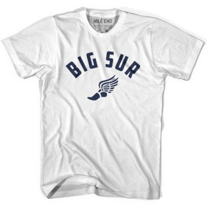 Big Sur Running Winged Foot Track T-shirt - White Big Sur Running Winged Foot Track T-shirt - White