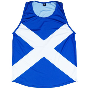 Scotland Flag Sport Tank Made In USA - Red White Blue Scotland Flag Sport Tank Made In USA - Red White Blue