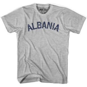 Albania Text T-shirt - Grey Heather