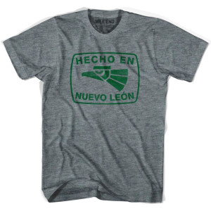 Hecho En Nuevo Leon Vintage T-shirt - Athletic Grey Hecho En Nuevo Leon Vintage T-shirt - Athletic Grey