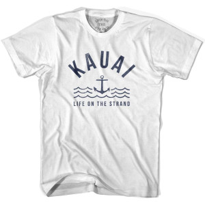 Kauai Anchor Life on the Strand T-shirt - White Kauai Anchor Life on the Strand T-shirt - White