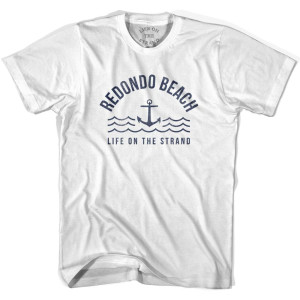 Redondo Beach Anchor Life on the Strand T-shirt - White Redondo Beach Anchor Life on the Strand T-shirt - White