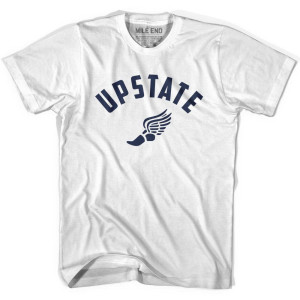 Upstate Running Winged Foot Track T-shirt - White Upstate Running Winged Foot Track T-shirt - White