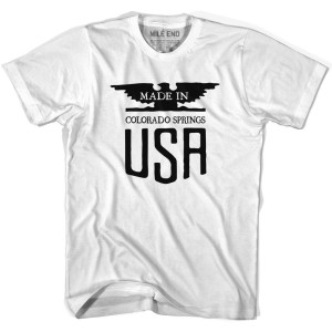 Made In USA Colorado Vintage Eagle T-shirt - Grey Heather