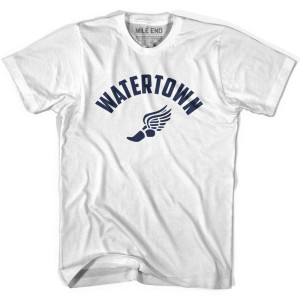 Watertown Running Winged Foot Track T-shirt - White