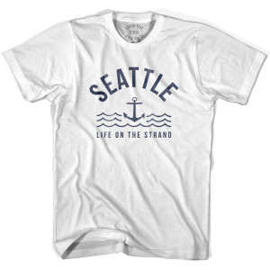 Seattle Anchor Life on the Strand T-shirt - White Seattle Anchor Life on the Strand T-shirt - White