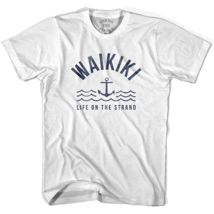 Waikiki Anchor Life on the Strand T-shirt - White Waikiki Anchor Life on the Strand T-shirt - White