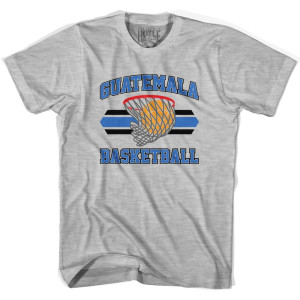 Guatemala 90's Basketball T-shirts - Grey Heather Guatemala 90's Basketball T-shirts - Grey Heather
