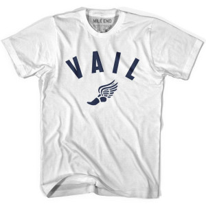 Vail Running Winged Foot Track T-shirt - White