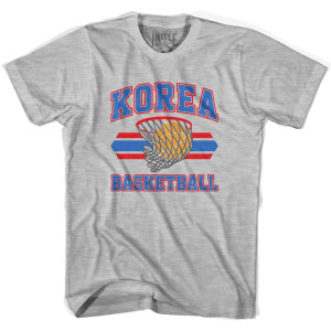 Korea Basketball 90's Basketball T-shirt - Grey Heather Korea Basketball 90's Basketball T-shirt - Grey Heather