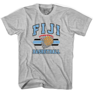 Fiji 90's Basketball T-shirts - Grey Heather Fiji 90's Basketball T-shirts - Grey Heather