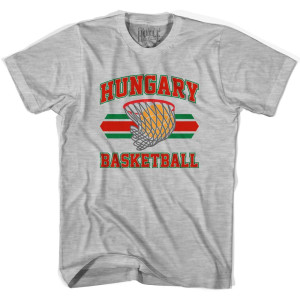 Hungary 90's Basketball T-shirts - Grey Heather Hungary 90's Basketball T-shirts - Grey Heather