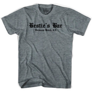 Ultras George Best Bestie's Bar Hermosa Beach Soccer T-shirt-Adult - Athletic Grey Ultras George Best Bestie's Bar Hermosa Beach Soccer T-shirt-Adult - Athletic Grey