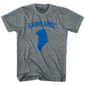 Ultras Greenland Gronland Country Soccer T-shirt-Adult - Athletic Grey Ultras Greenland Gronland Country Soccer T-shirt-Adult - Athletic Grey
