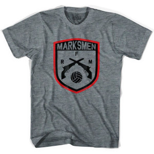 Ultras Fall River Marksmen Soccer Ultras Soccer T-shirt-Adult - Athletic Grey Ultras Fall River Marksmen Soccer Ultras Soccer T-shirt-Adult - Athletic Grey