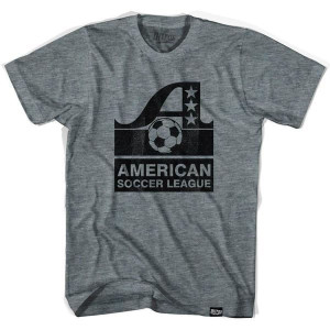 ASL American Soccer League Vintage T-shirt-Adult - Athletic Grey ASL American Soccer League Vintage T-shirt-Adult - Athletic Grey