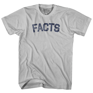 Facts Adult Cotton T-shirt - Cool Grey