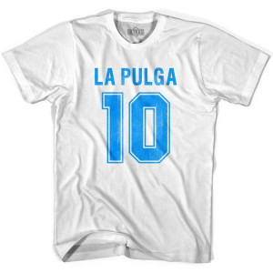 Ultras La Pulga 10 Soccer T-shirt-Adult - White Ultras La Pulga 10 Soccer T-shirt-Adult - White