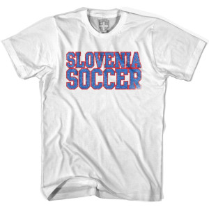 Slovenia Soccer Nations World Cup T-shirt-Adult - White