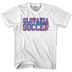 Slovakia Soccer Nations World Cup T-shirt-Adult - White