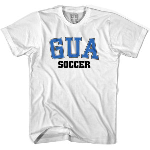 Guatemala GUA Soccer Country Code T-shirt-Adult - White Guatemala GUA Soccer Country Code T-shirt-Adult - White