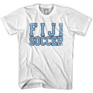 Fiji Soccer Nations World Cup T-shirt-Adult - White