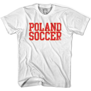 Poland Soccer Nations World Cup T-shirt-Adult - White