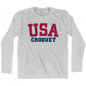 USA Croquet Ultras Long Sleeve T-shirt - Grey Heather USA Croquet Ultras Long Sleeve T-shirt - Grey Heather