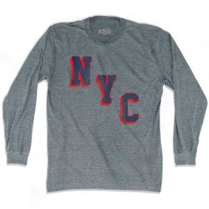 New York NYC Miracle Ultras Soccer Long Sleeve T-shirt-Athletic Grey New York NYC Miracle Ultras Soccer Long Sleeve T-shirt-Athletic Grey