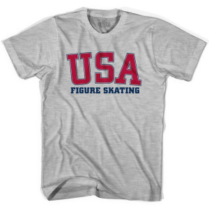 USA Figure Skating Ultras T-shirt - Grey Heather USA Figure Skating Ultras T-shirt - Grey Heather