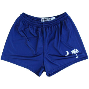South Carolina Flag Womens & Girls Sport Shorts by Mile End Made In USA - Navy South Carolina Flag Womens & Girls Sport Shorts by Mile End Made In USA - Navy