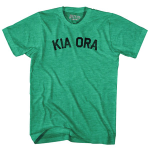 Kia Ora Adult Tri-Blend T-shirt - Heather Green