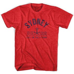 Sydney Anchor Life on the Strand T-shirt - Heather Red Sydney Anchor Life on the Strand T-shirt - Heather Red