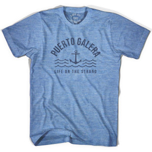 Puerto Rico Anchor Life on the Strand T-shirt - Athletic Blue