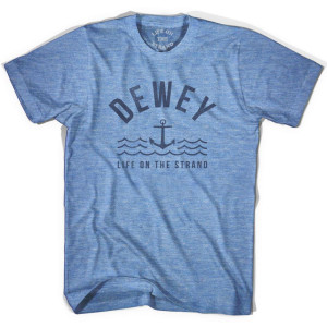 Dewey Anchor Life on the Strand T-shirt - Athletic Blue
