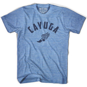 Cayuga Running Winged Foot Track T-shirt - Athletic Blue