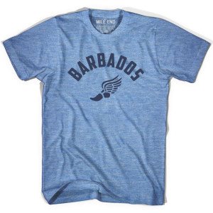 Barbados Running Winged Foot Track T-shirt - Athletic Blue