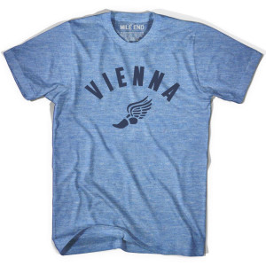 Vienna Running Winged Foot Track T-shirt - Athletic Blue