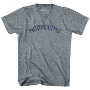 Mogadishu Vintage V-neck T-shirt - Athletic Grey
