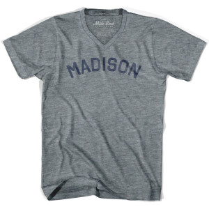 Madison Vintage V-neck T-shirt - Athletic Grey