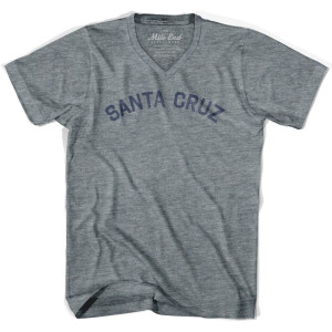 Santa Cruz Vintage V-neck T-shirt - Athletic Grey