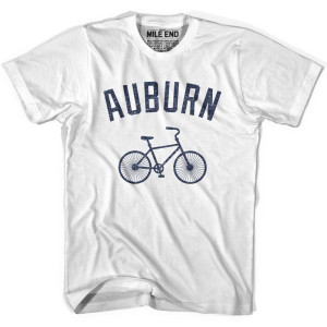 Auburn Vintage Bike T-shirt - White