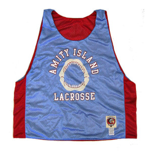 Amity Island Jaws Lacrosse Pinnie Made In USA - Columbia Amity Island Jaws Lacrosse Pinnie Made In USA - Columbia