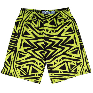 Tribe Creek Lacrosse Shorts Made in USA - Volt Yellow Tribe Creek Lacrosse Shorts Made in USA - Volt Yellow