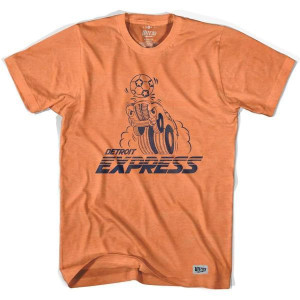 Detroit Express Soccer (Small-3x) T-shirt - Heather Orange Detroit Express Soccer (Small-3x) T-shirt - Heather Orange