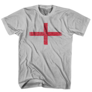 England Flag Cross T-shirt - Cool Grey
