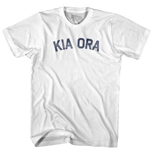 Kia Ora Adult Cotton T-shirt - White