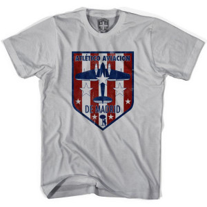 Atletico Madrid Crest T-shirt - Cool Grey