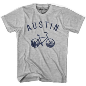 Austin Bike T-shirt - Heather Grey