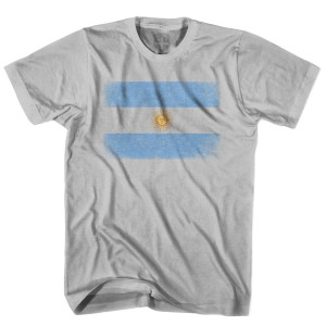 Argentina Vintage Flag T-shirt - Cool Grey